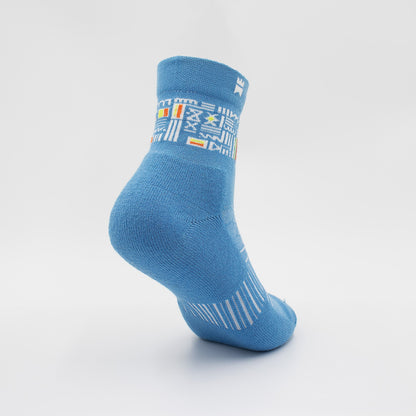 Aztec - Half - Crew Height Socks - T - BL - WBYR - 2162 - Gilnokie