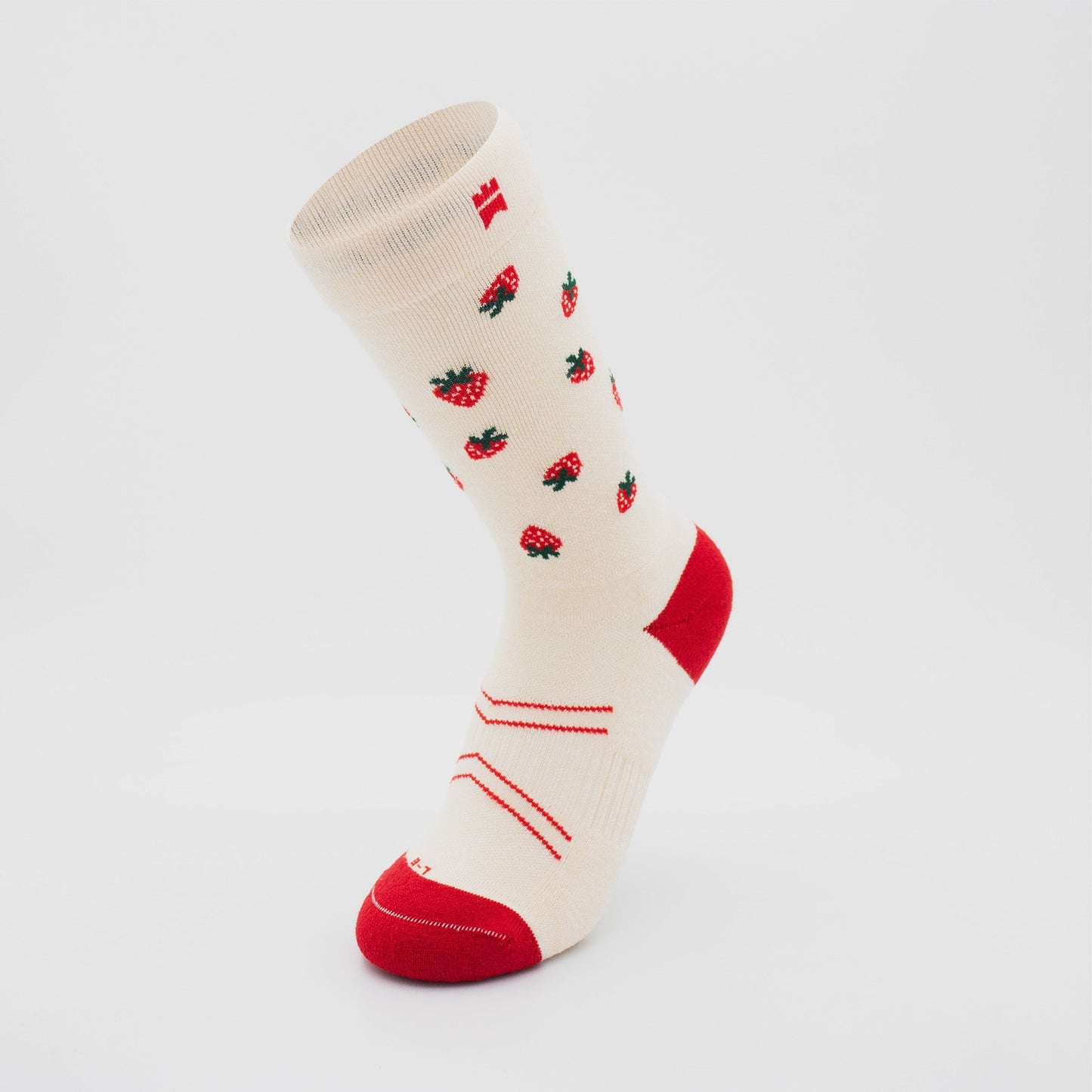 Strawberries - Crew Height Sock - Gilnokie
